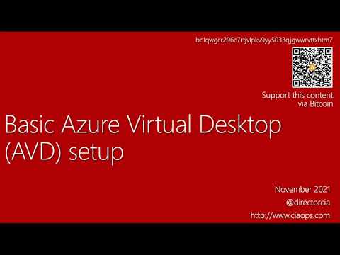Basic Azure Virtual Desktop (AVD) setup
