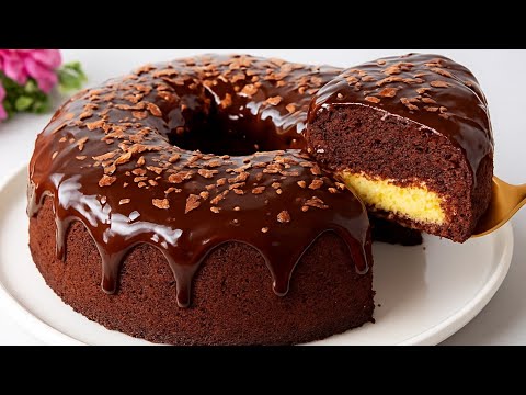 Best Chocolate Cake! 8-Spoon Cake! Melts in your mouth! Volcano Cake