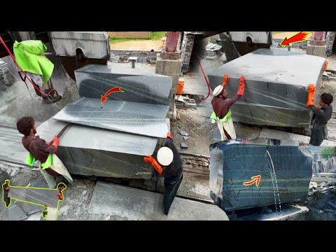 Hard Workers How to Make Grey Hard Granite From Huge Stone