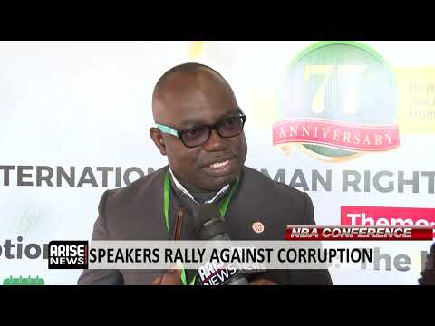 SPEAKERS RALLY AGAINST CORRUPTION