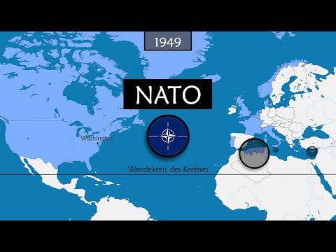 Die Geschichte der NATO - Zusammenfassung auf einer Karte