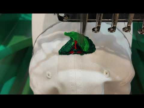 Embroidery Process: Cobra Head on a Baseball Cap