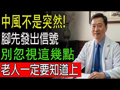 警告！60歲後腿出現這7個異常，小心是腦中風前兆，越早發現越能救命！