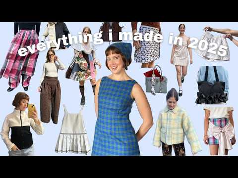 i made over 40 pieces!! (everything i made in 2025)