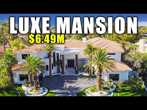 Las Vegas Mansion for Sale [4K] | 12000sqft 5 Beds 9 Baths | 4 Car Garage | 2x Guard Gate | New Pool