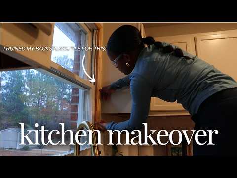 DIY BUDGET KITCHEN MAKEOVER EP 6 | Painting Our Kitchen Walls & Installing Picture Frame Molding