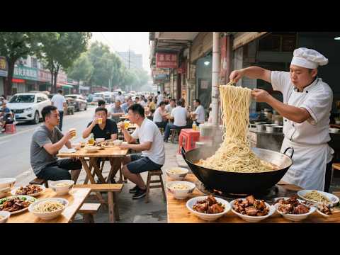 鲜猪头不脸皮不要鼻，只取头上精瘦肉红烧，安徽六安猪头肉面 12块钱有半碗肉【舟小九】