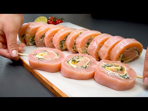 Ten pyszny i piękny przepis zaskoczy Twoich gości. Roladki z kurczaka!