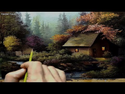 How I Paint Landscape Just By 4 Colors Oil Painting Landscape Step By Step 48 By Yasser Fayad