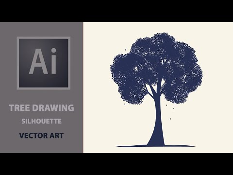 How to Draw a Tree in Adobe Illustrator | #howto #illustrator #tutorial  #youtube