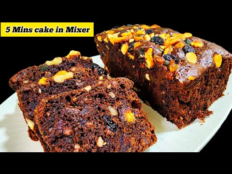 Easy Chocolate Fruit Cake Recipe | Mixer Method | Fail-Proof & Super Moist