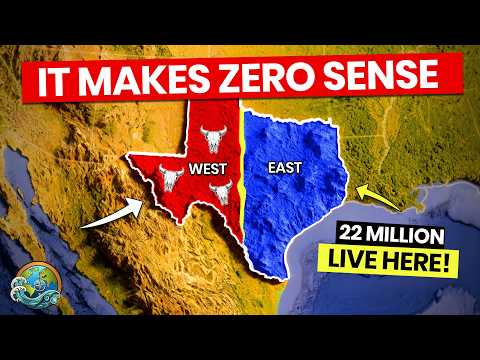 Why So Few Americans Live in Western Texas Compared to Eastern Texas