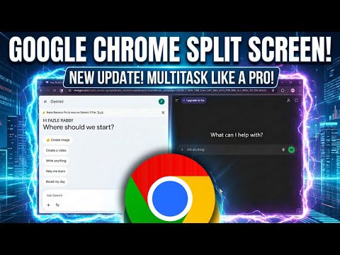Google Chrome's Split Screen View NEW UPDATE  | How to use Google Chrome Split View