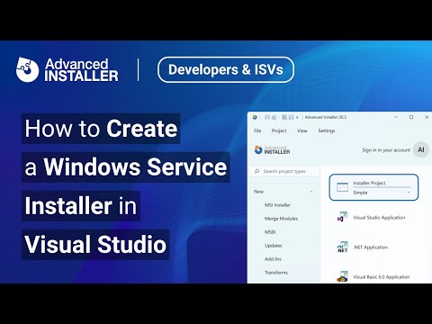 How to Create a Windows Service Application Installer in Visual Studio