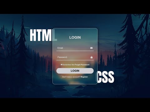 Animated Login Form Using HTML, CSS [Hindi]