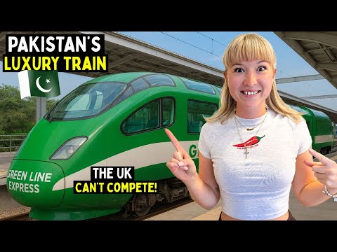 Riding First Class on Pakistan’s BEST Train 🇵🇰 Green Line Express