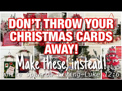 😱 YOU WON’T BELIEVE THESE WERE MADE WITH CHRISTMAS CARDS & GIFT BAGS!