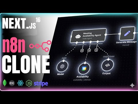 Build and Deploy N8N Clone With NEXT.JS 16, React  | OpenAI Agent Builder Clone | Nextjs Full-Course