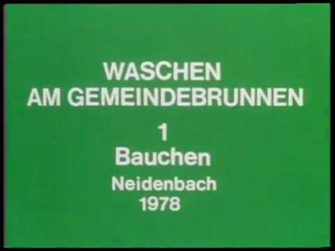 Waschen am Gemeindebrunnen - 1. Bauchen