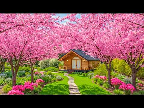 Music therapy🌸Soothes the nervous system with spring bird sounds & cherry blossom, relaxing
