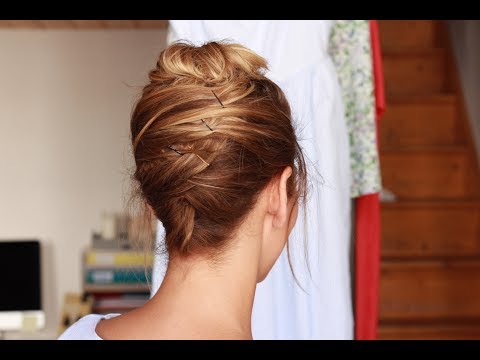 Coiffure facile pour l'été : nuque dégagée et chignon haut ✨ Marion Blush