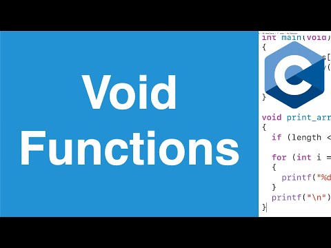 Void Functions | C Programming Tutorial