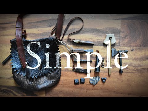 Flintlock Pouch Set Up | .40 cal Kibler Southern Mountain Rifle Shot Pouch and necessary gear/ tools