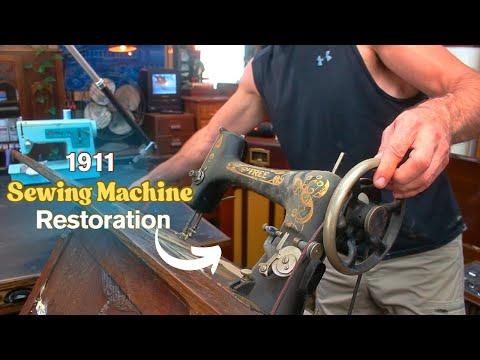 Ep. 141 Antique SEWING Machine RESTORATION 