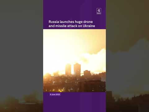 Russia launches massive drone and missile attack on Ukraine