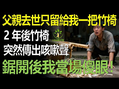 篾匠父親去世，只給我留下一把竹椅，2年後竹椅突然傳出咳嗽聲，鋸開後我當場傻眼！