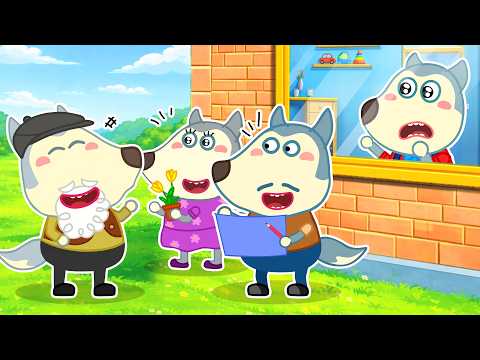 Baby Don't Feel Jealous! Grandpa Always Love You | Wolfy - Baby Cartoons