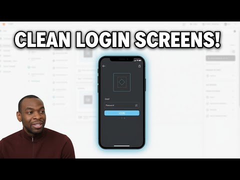Designing a CLEAN Login & Sign-Up Screen in Figma!