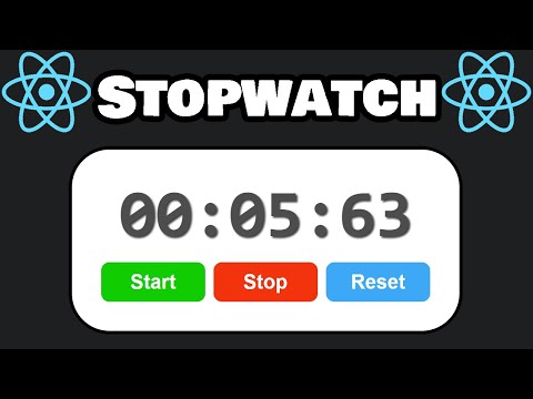 Build this stopwatch with React! ⏱
