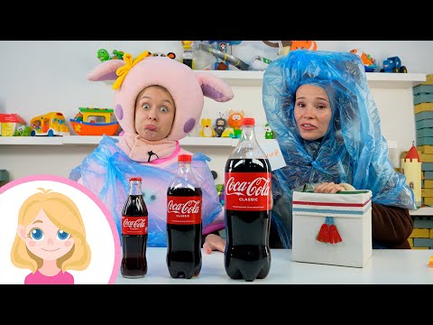 Кукутик Свинка Няша vs Медведь челлендж с едой - Большая Маленькая или Средняя