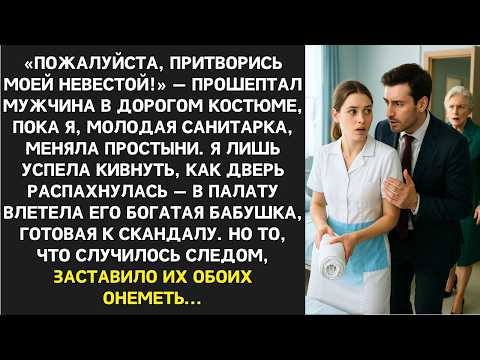 Молодая санитарка меняла простыни, как в палату ворвался мужчина: «Притворись моей невестой!»…
