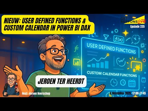 Nieuw: User Defined Functions & Custom Calendar in Power BI DAX | GRL 225