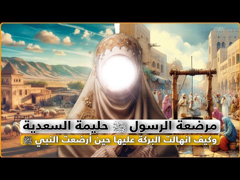 مرضعة الرسول ﷺ حليمة السعدية وكيف انهالت البركة عليها حين أرضعت النبي ﷺ