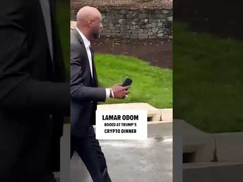 Lamar Odom Attends Trumps Crypto Dinner!