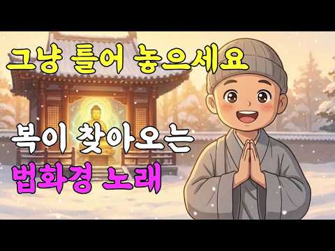 이 노래를 듣고나니 일이 술술 풀렸어요✨노래로 듣는 법화경🙏 불교노래 #소원성취 #찬불가