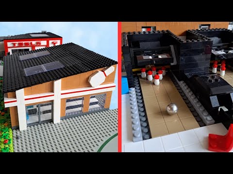 I Built a Working LEGO Bowling Alley