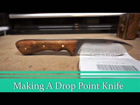 Making a drop point knife out of a file