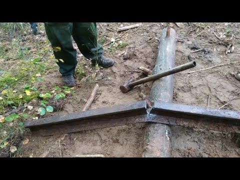 Коп металлолома. Или как расчленить рельсу без бензо-, электро-. (Collecting scrap metal)