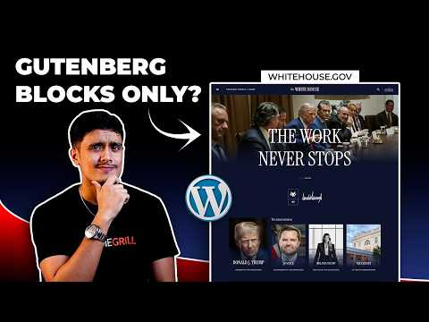 Recreating White House Website using Gutenberg Blocks (WordPress)