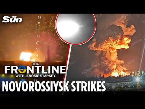 Mushroom cloud erupts over Novorossiysk as Ukraine strikes with Flamingo and Neptune missiles