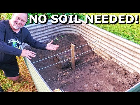 How to FILL a Raised Garden Bed Without Using SOIL!