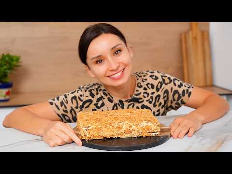 The perfect Napoleon cake – thin, crispy layers and the most delicate cream! Homemade Cake Recipe