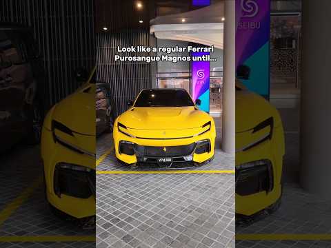 Insanely Loud Ferrari Purosangue Magno Venuum Terrorising The Streets