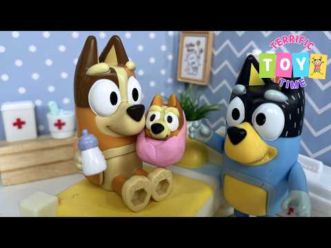 Bluey Meets Her Baby Sister Bingo for the First Time | Bluey Toys