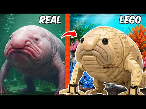 I Built a LEGO Story of the Creepiest Pond Monster: BLOBFISH! | AM Bricks Galaxy