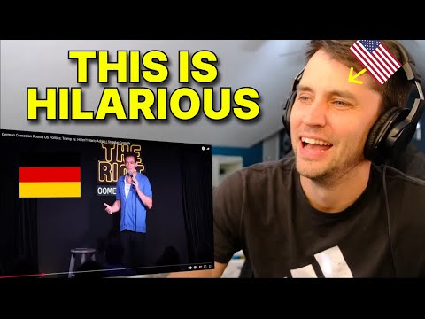 American reacts to German Comic ROAST America and Donald Trump